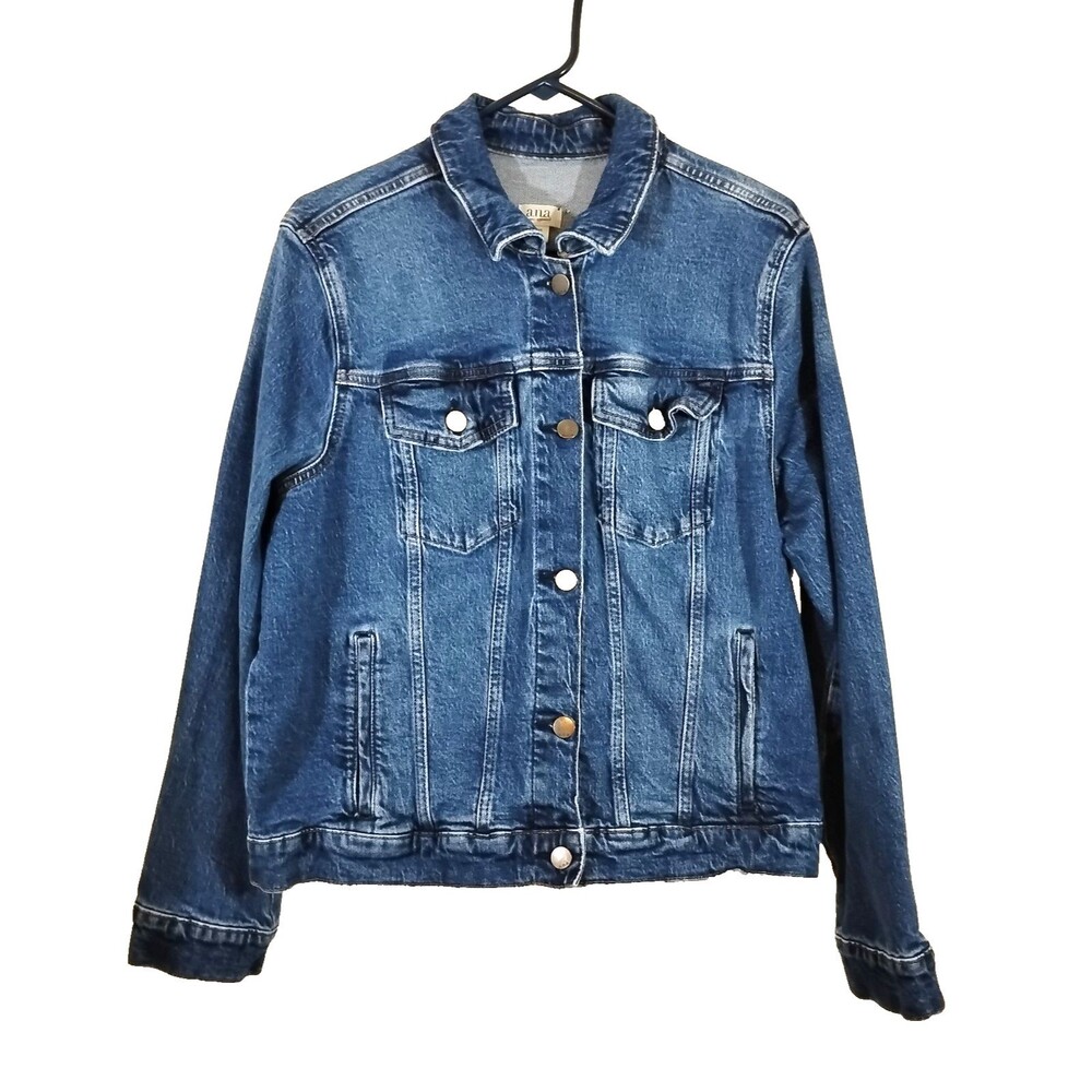 ana Womens XXL Denim Blue Jean Jacket Casual